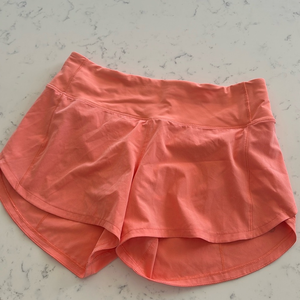 Coral Lululemon Shorts